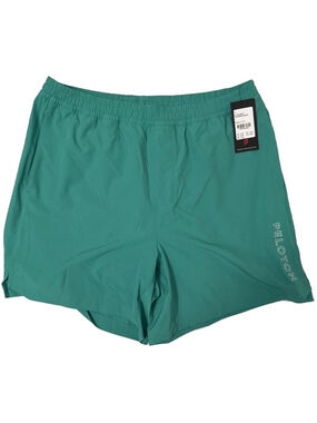 NWT Peloton Mens Unlined Training Shorts Green 6 Inch Inseam Size Large